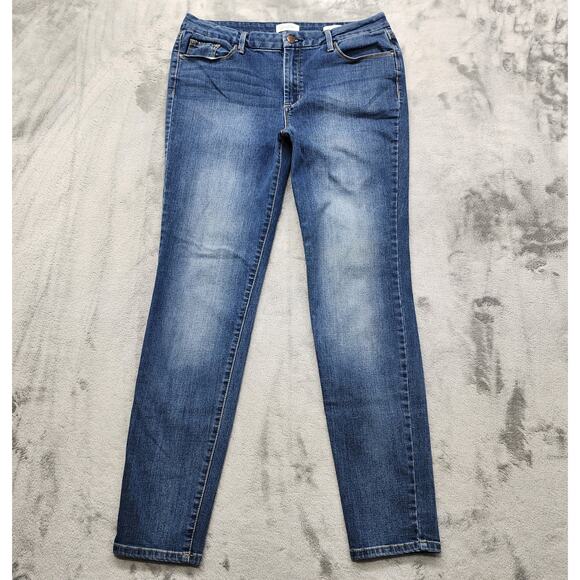 Jessica Simpson Jeans Womens 12/31 Blue High Rise Skinny Leg Stretch Denim - Picture 1 of 14
